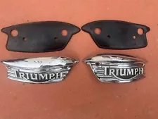 Triumph Bonneville tank badges - T100 - fitment for years 2003-2009