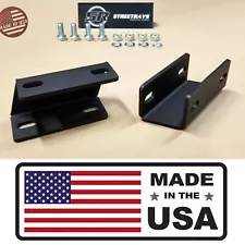 [SR] Steel Sway Bar Drop Bracket Kit for 08-22 Ford F250 F350 Super Duty 4WD 4X4 (For: Ford F-250 Super Duty)