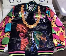 Headgear Classics Men's Fresh Prince Of Bel Air Graffiti Satin Jacket Kids XL