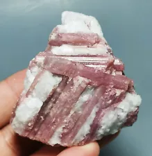 Rare Raw Natural Pink Tourmaline Specimen Reiki Stone Healing