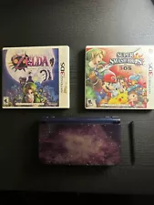 Nintendo 3DS XL Galaxy Console Charger + Game Bundle (DESCRIPTION BELOW)