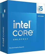 Intel BX8071514600KF CPU Corei5-14600KF 14C 20T 5.3Ghz 24MB LGA1700 Retail