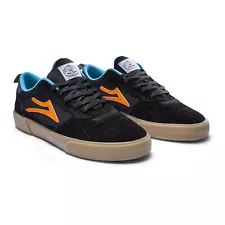 Lakai x Poler Skateboard Shoes Cambridge Black/Multi Suede