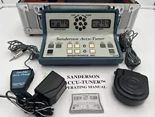 Sanderson Accu-Tuner w Power Supply, Foot Pedal, Accu-Pickup & Locking Case MINT