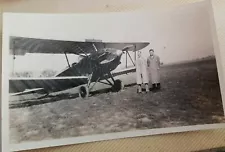 AIRPLANE ~ BIPLANE - c1926 (2 men) Aviation Very Cool!