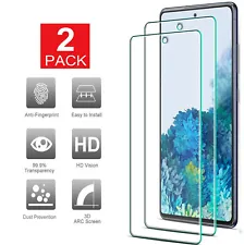 2Pack-Premium Tempered Glass Screen Protector For Samsung Galaxy S20 FE 5G