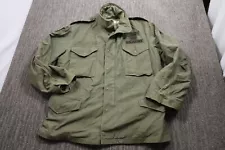 Vintage 60s Men's Military Field Jacket US Army Size Medium Green Grunge Skater