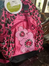 NEW Hanna Andersson Pink Cheetah Print Backpack - Pockets For School or Vacation