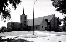 Real Photo Postcard Methodist Church in Forest City, Iowa