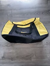 LARGE NIKE DUFFLE BAG VINTAGE FADED YELLOW VERY NICE ~22”