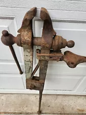 Vintage Blacksmith Peg Leg Vise with 5-1/4" Jaws Columbian? #2