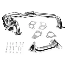 NEW Stainless Exhaust Header Kit For Subaru Impreza WRX / STI EJ205 EJ255 02-04h (For: 2002 WRX)