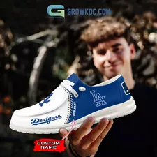 Los Angeles Dodgers MLB Personalized Hey Dude Shoes