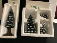 Dept. 56 Village Evergreen Trees/ cold cast porcelain