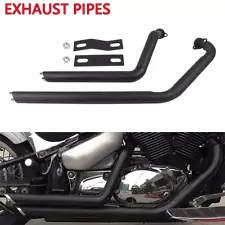 For Suzuki Boulevard M50 C50 T/C VL800 Shortshots Staggered Exhaust Pipes System