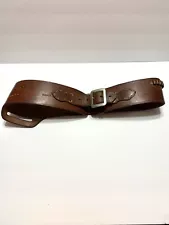 Vintage Bianchi Leather Gun Belt Holster Ammo Holder