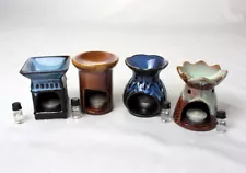 4" Ceramic Oil Warmer Set