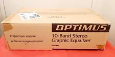 NIB-Never Used-OPTIMUS/REALISTIC 31-2030 10 Band Equalizer+Spectrum Analyzer