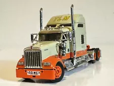 RARE! 1/64 DCP Kenworth W900 L Studio Sleeper & Van Trailer TLM LARMEX #31228