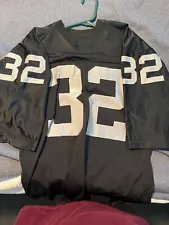 Marcus Allen #32 Vintage Sewn Logos Sand Knit Oakland Raiders Jersey size Medium