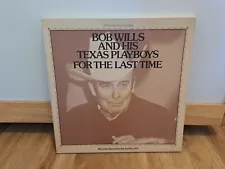 Bob Wills & His Texas Playboys For The Last Time 1974 2 LP Box w/ Booklet UA