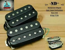 G.M. ND Humbucker Set Neodymium Magnets Black