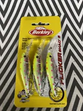 Berkley Flicker Shad 5 Fleet Farm Custom Outbreak 3 Pack - Great for Walleye!