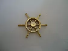 Minature Ships Wheel For Display dolls house Or Ship Brass Royal Navy Gift