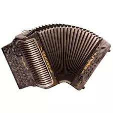 Hohner Corona II Xtreme GCF Diatonic Accordion - Black w/Case