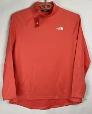 The North Face NWT Womens Textured Mock Turtleneck XL 1/4 Zip LS FlashDry New