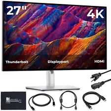 Anyhdd Dell Ultrasharp 27 Inch 4k Uhd Monitor Bundle Cables & Microfiber Cloth