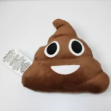 Smiling Face Brown Poop Emoji 12" Stuffed Plush Pillow Toy