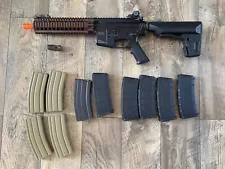 KWA RM4 Airsoft AEG MK18 w/Daniel Defense Rail, MAGPUL EPS stock, 10 magazines