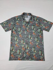 Marvel Guardians of the Galaxy Shirt Mens M Groot Hawaiian Tiki Shirt Loot Crate