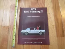 1975 Ford Mustang II our Small Sporty Personal car Automotive Car Sales Brochure