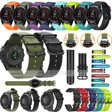 New For Garmin Fenix 3/Fenix 5 5X/5S/6/6X Watch Woven Nylon/Silicone Band Strap