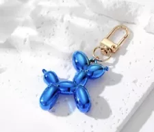 Balloon animal keychain - Balloon Dog Key Chain - Balloon Dog Keychain Blue