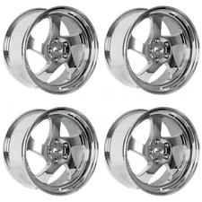 15x8 Whistler KR1 4x100 20 Chrome Wheels Rims Set(4) 73.1