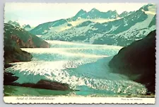 Postcard Aerial of Mendenhall Glacier Juneau Ice Field Alaska Glaciology