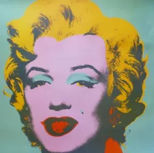 ANDY WARHOL Foundation MARILYN MONROE GREEN 1993 Art Print Poster 38" x 38"