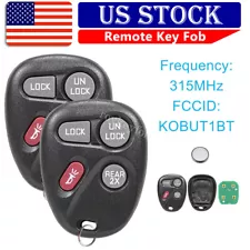 2 For 1998 1999 2000 2001 GMC Jimmy Chevy Blazer Remote Keyless Entry Key Fob (For: 2001 GMC Jimmy)