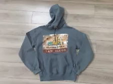 California Republic San Diego Cali Hoodies for Men Dark Grey Size Small #S106/10