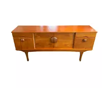 mid century danish modern teak credenza 1960s vintage