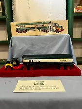 1967 Hess tanker with red velevet base