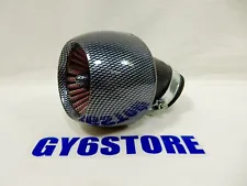 CARBON FIBER LOOK AIR FILTER FOR SCOOTERS WITH 49cc / 50cc MOTORS