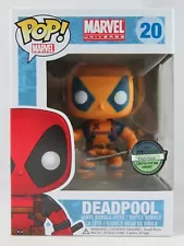 Marvel Funko Pop - Deadpool (Orange) - Convention Excl - No. 20 - Free Protector