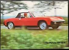 Rare ORIGINAL! 1976 (Final Year) Porsche 914 Sales Brochure/ Folder