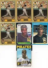 New ListingBarry Bonds Pirates Rookie Card Lot of 7 (VG-EX) Bx6b