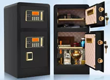 4.5Cu ft Extra Large Heavy Duty Home Safe Box Fireproof Double Door Hidden Lock