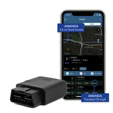 Lightning GPS OBD-II Plug-In Real-Time Vehicle Tracking Device for Cars & Teens